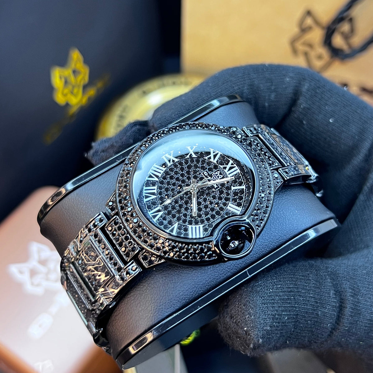 G FOX ORIGINAL x CARTIER PARA DAMA SUMERGIBLE  REF-TORBILLON CUBANO-1251-N