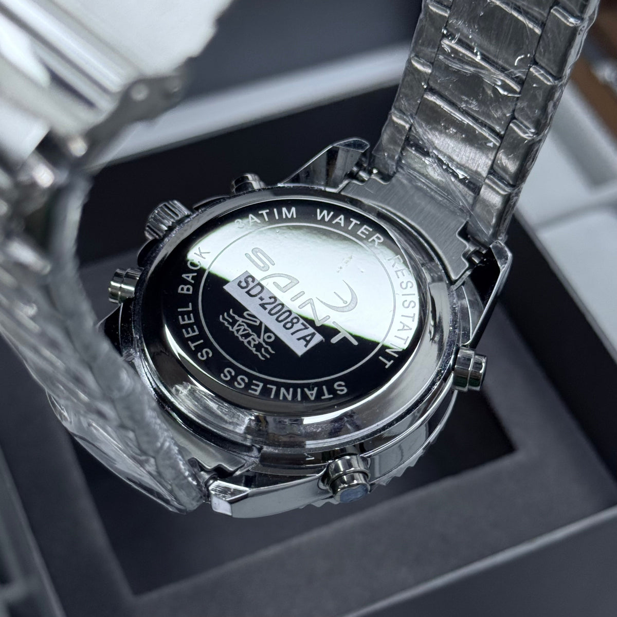 SAINT x RLX ORIGINAL DOBLE HORA PARA HOMBRE ACERO REF-6023-PA