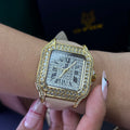 G FOX ORIGINAL x CARTIER PARA DAMA SUMERGIBLE  REF-SANTOS CUBANO-1264-B