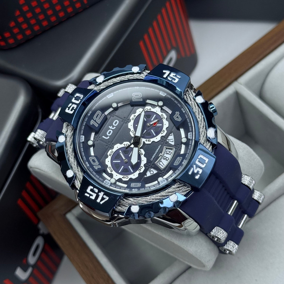 LOTO X INVICTA ORIGINAL  FUNCIONAL SUMERGIBLE PARA HOMBRE REF-2544-AP