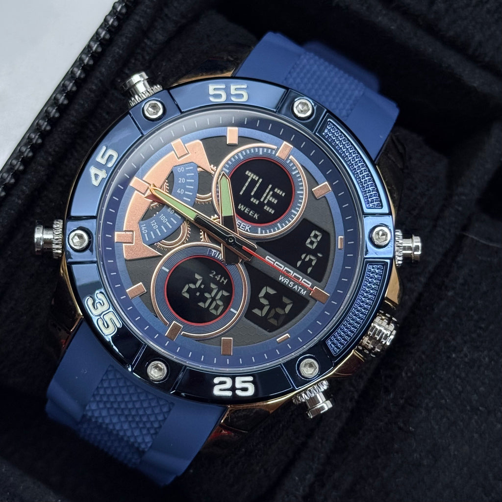 SANDA ORIGINAL DOBLE HORA PARA HOMBRE REF-5104-AORA