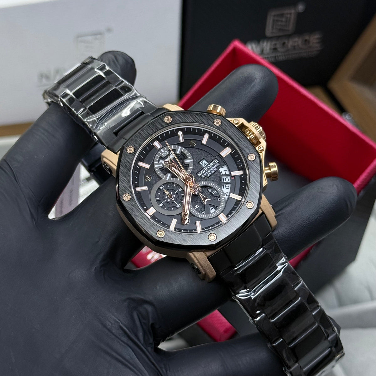 NAVIFORCE CRONOGRAFO ORIGINAL PARA HOMBRE REF NF8065-NORN