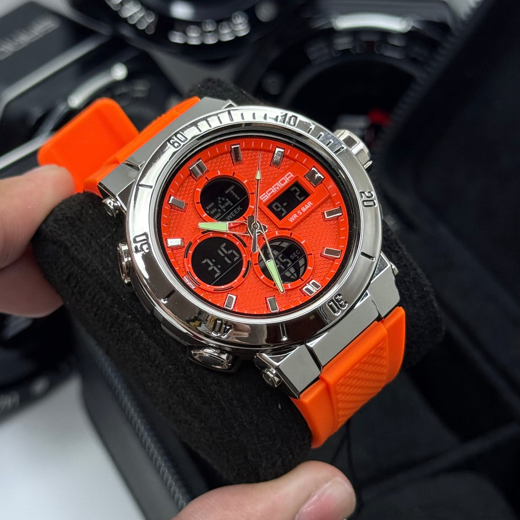 SANDA ORIGINAL DOBLE HORA PARA HOMBRE REF-6191-NPN