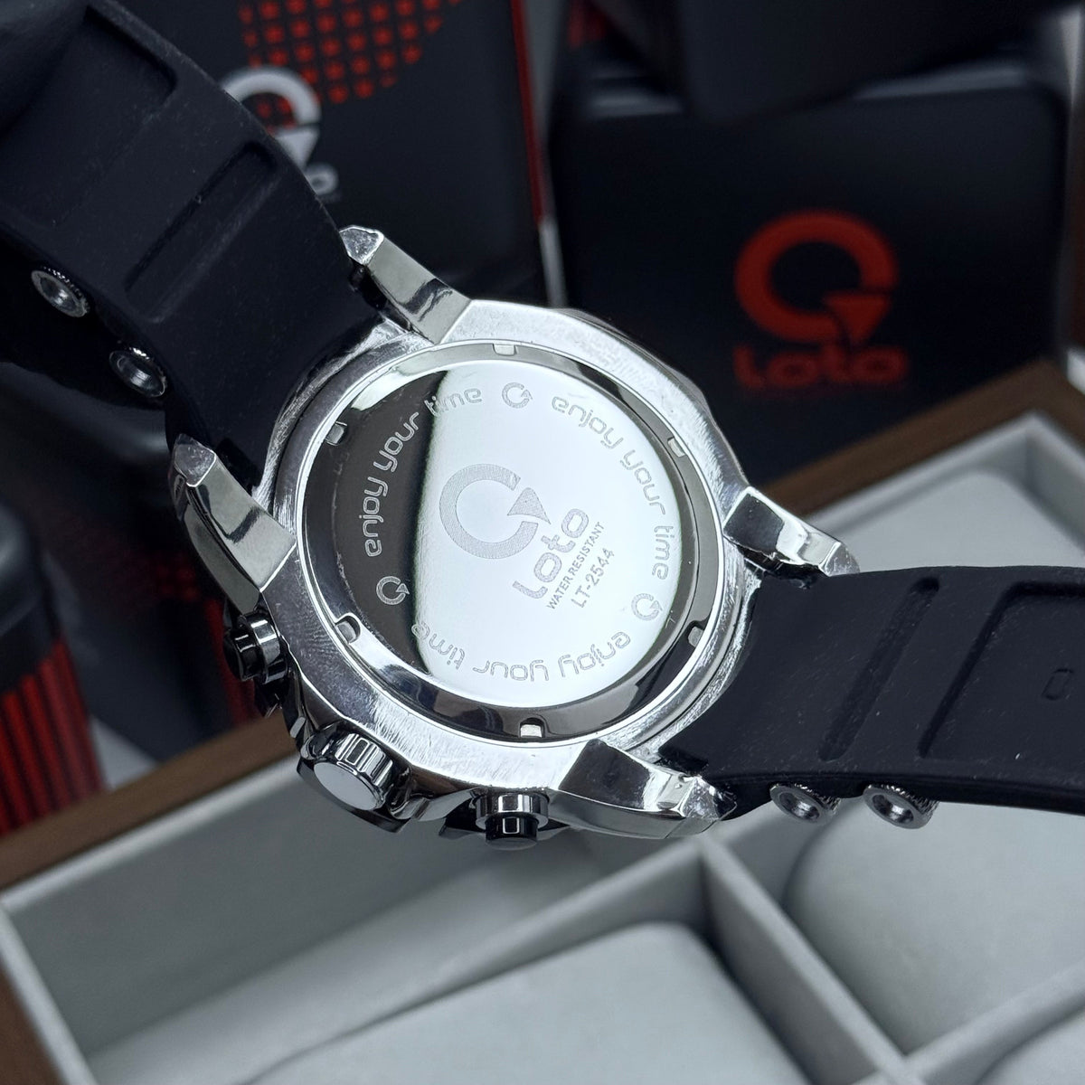 LOTO X INVICTA ORIGINAL  FUNCIONAL SUMERGIBLE PARA HOMBRE REF-2544-NP