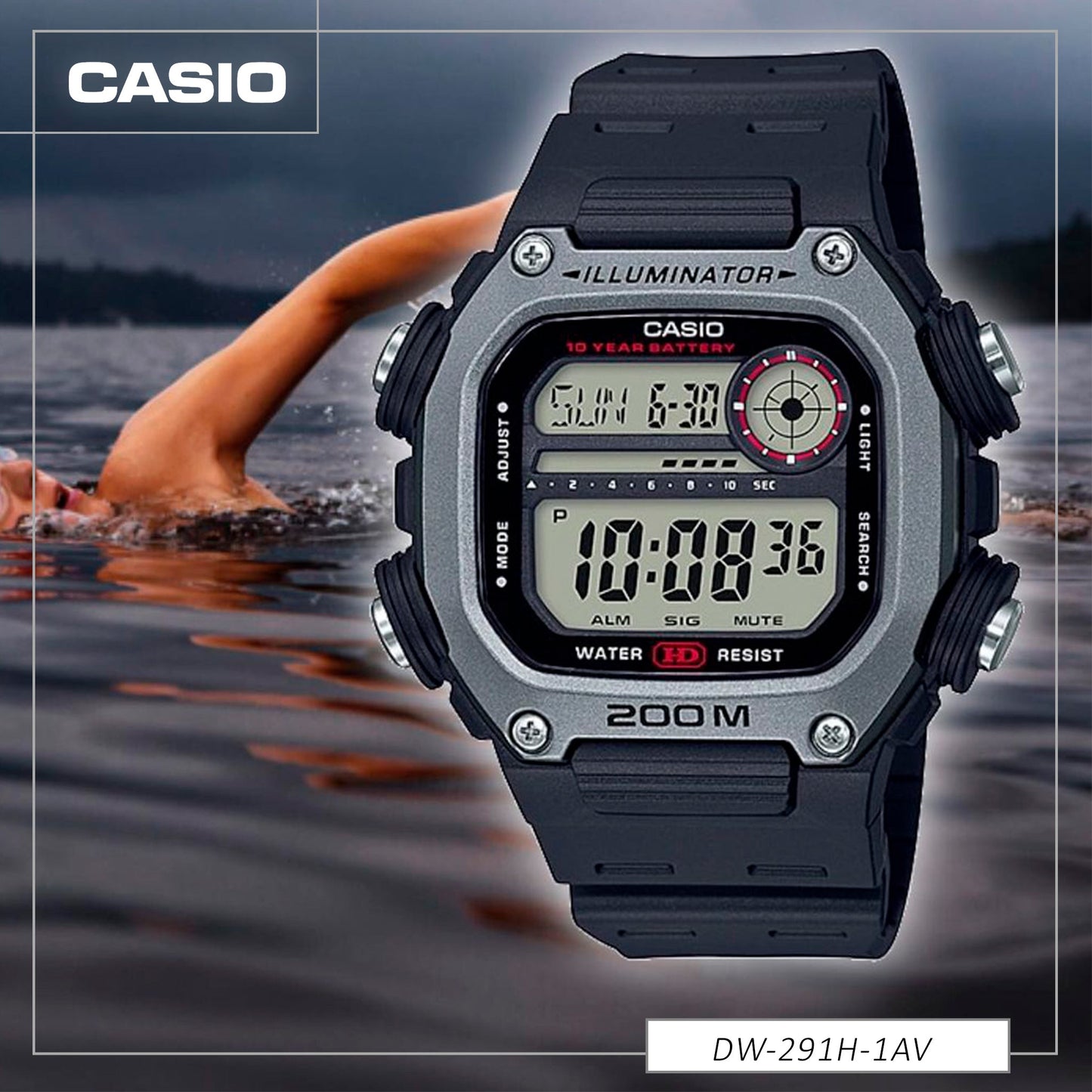 CASIO ORIGINAL PARA HOMBRE REF-DW-291H-1A