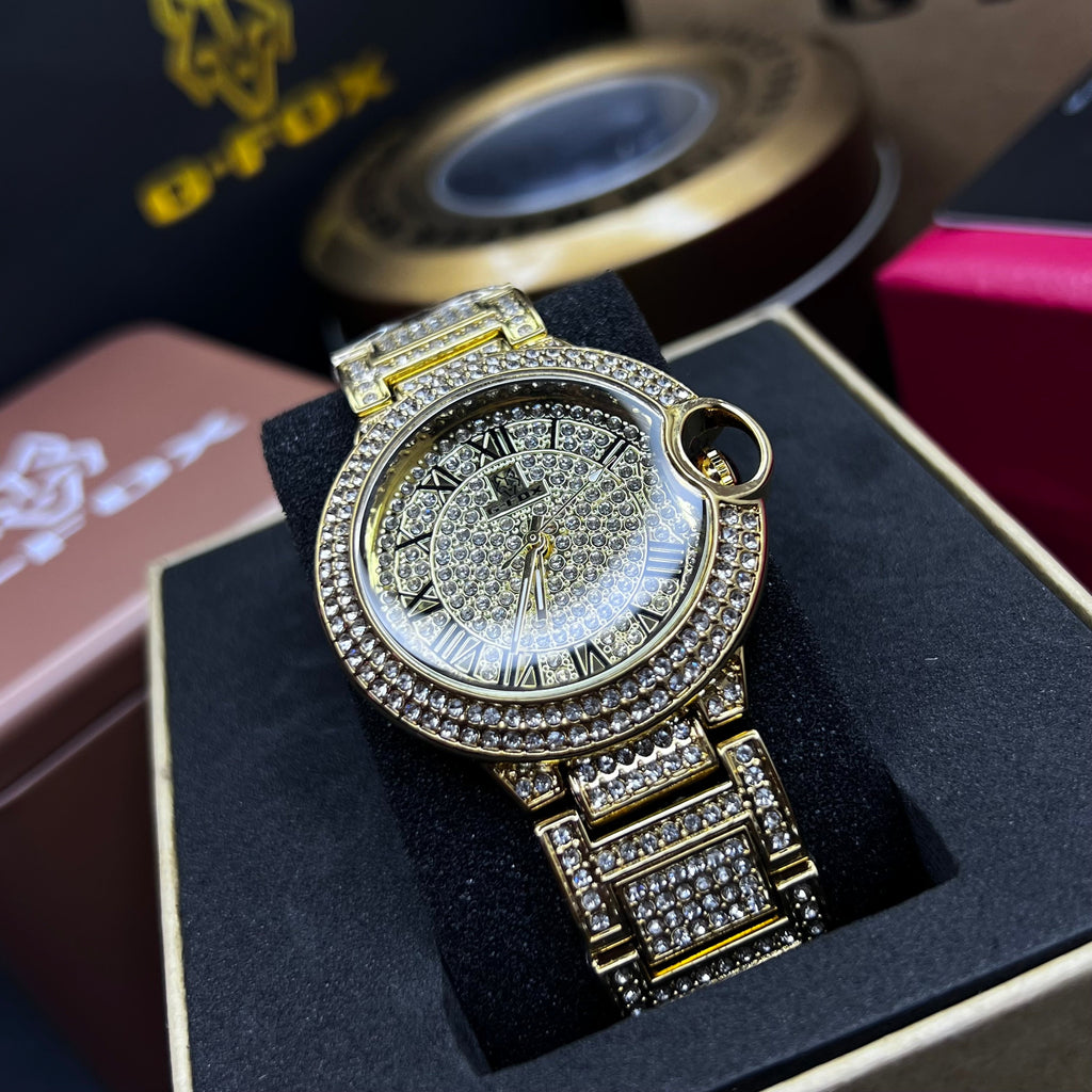 G FOX ORIGINAL x CARTIER PARA DAMA SUMERGIBLE  REF-TORBILLON CUBANO-1251-D