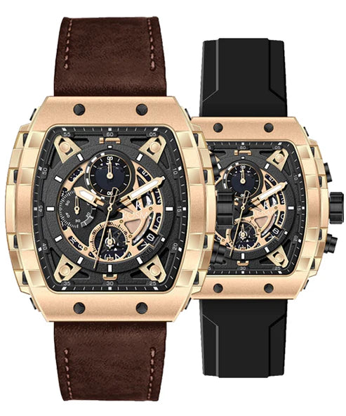 RELOJ KOSMO K3997G PARA HOMBRE CRONÓGRAFO DOS PULSOS INTERCAMBIABLES