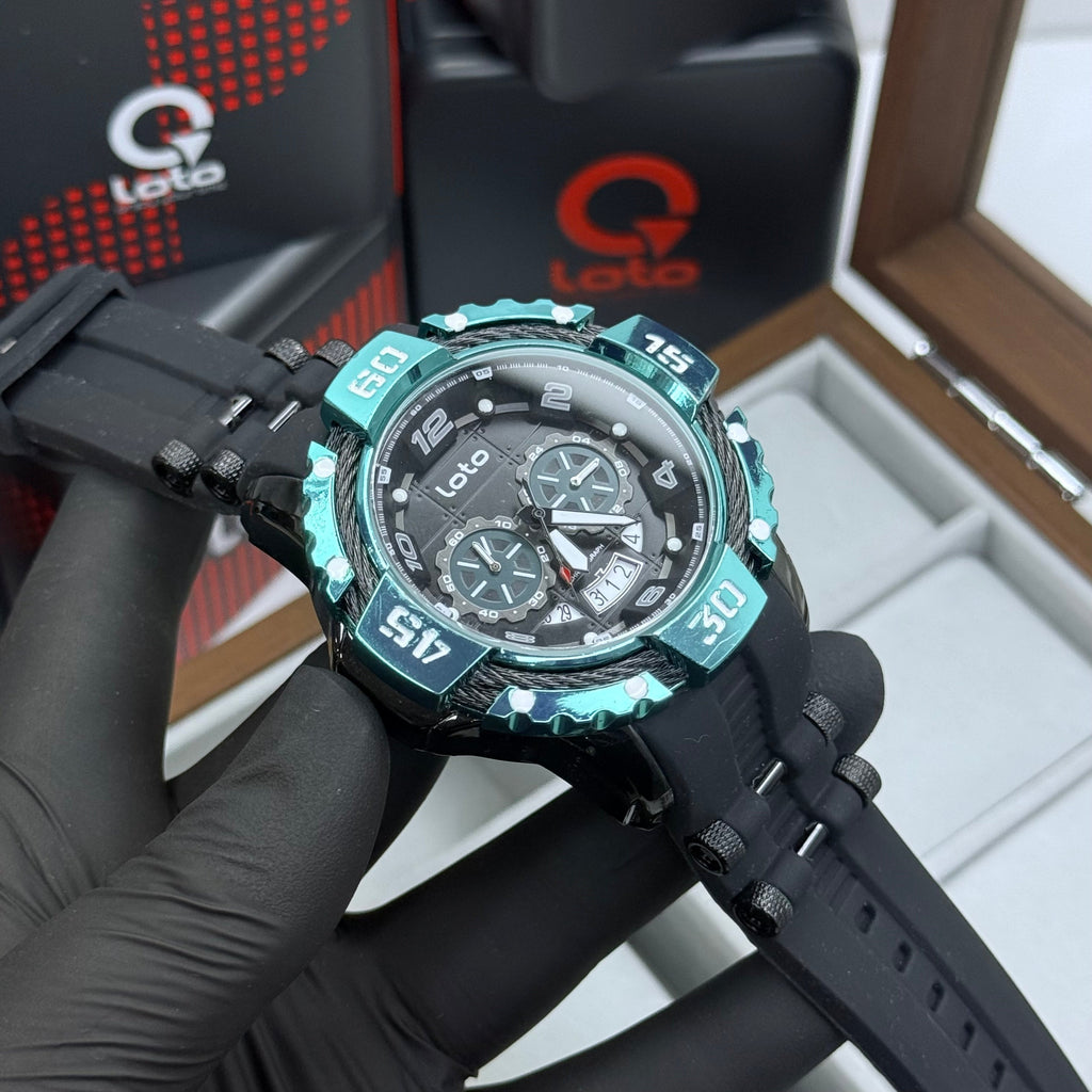 LOTO X INVICTA ORIGINAL  FUNCIONAL SUMERGIBLE PARA HOMBRE REF-2544-NA
