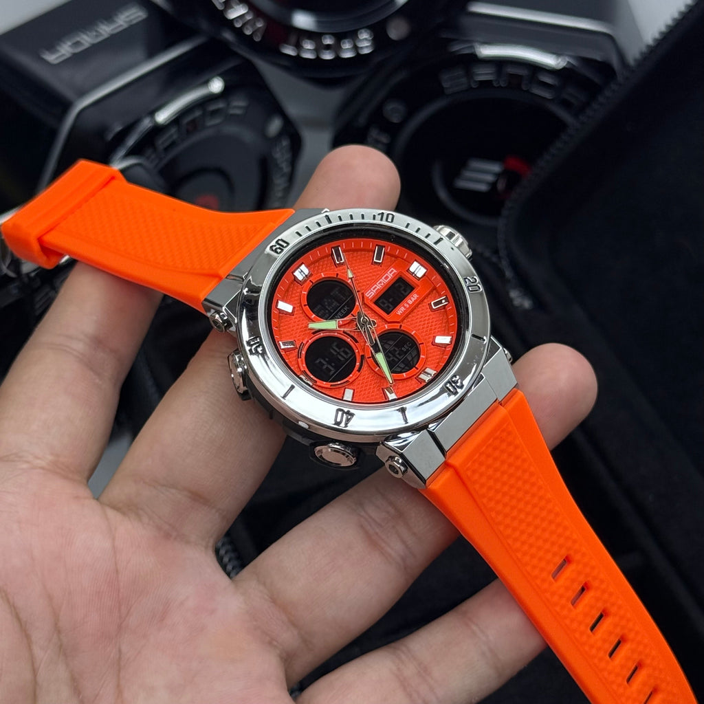 SANDA ORIGINAL DOBLE HORA PARA HOMBRE REF-6191-NPN