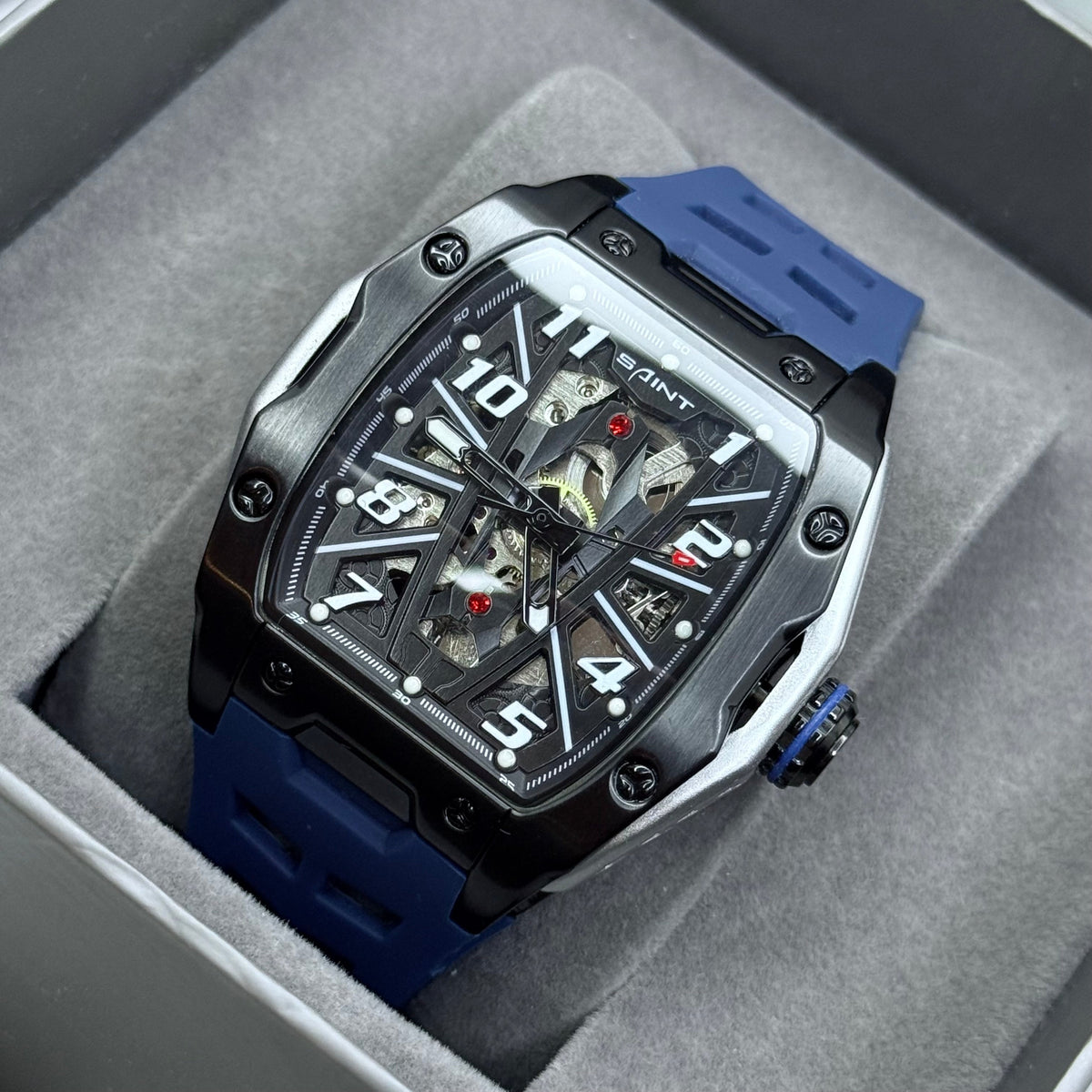 SAINT x RICHARD MILLER ORIGINAL PARA HOMBRE AUTOMATICO GOMA REF-9087-AN