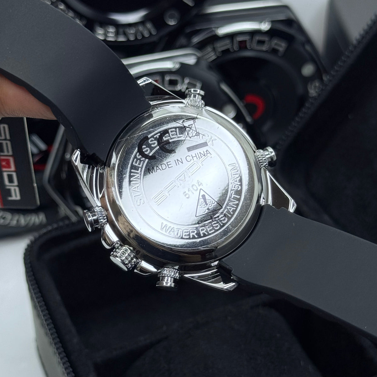 SANDA ORIGINAL DOBLE HORA PARA HOMBRE REF-5104-NPN