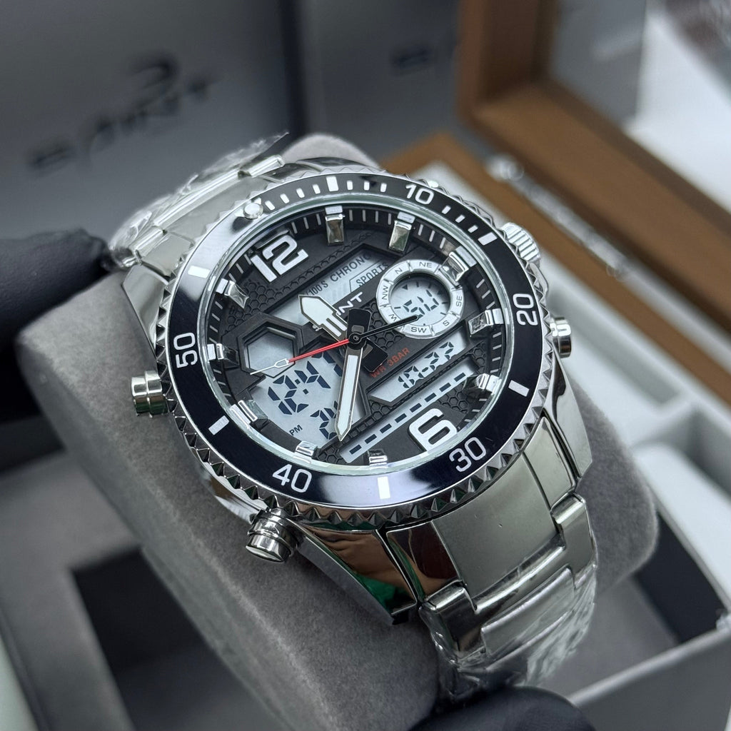 SAINT x RLX ORIGINAL DOBLE HORA PARA HOMBRE ACERO REF-6023-PN