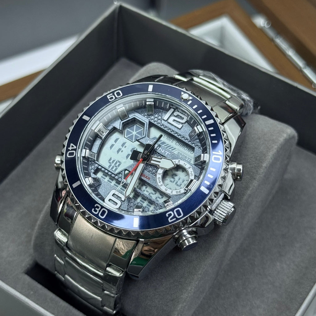 SAINT x RLX ORIGINAL DOBLE HORA PARA HOMBRE ACERO REF-6023-PA