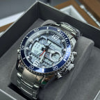 SAINT x RLX ORIGINAL DOBLE HORA PARA HOMBRE ACERO REF-6023-PA
