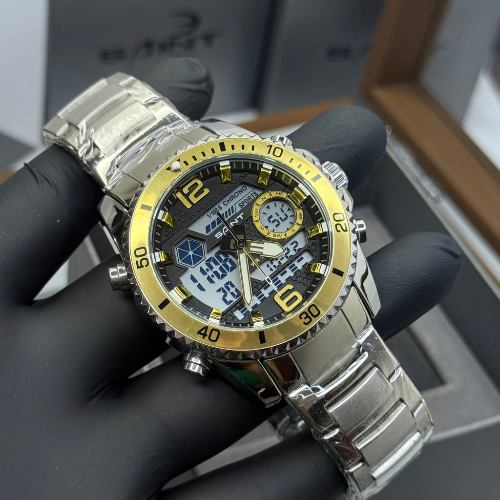 SAINT x RLX ORIGINAL DOBLE HORA PARA HOMBRE ACERO REF-6023-PD