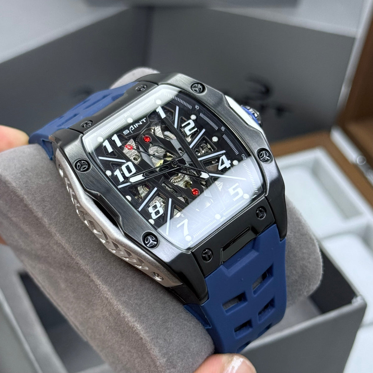 SAINT x RICHARD MILLER ORIGINAL PARA HOMBRE AUTOMATICO GOMA REF-9087-AN
