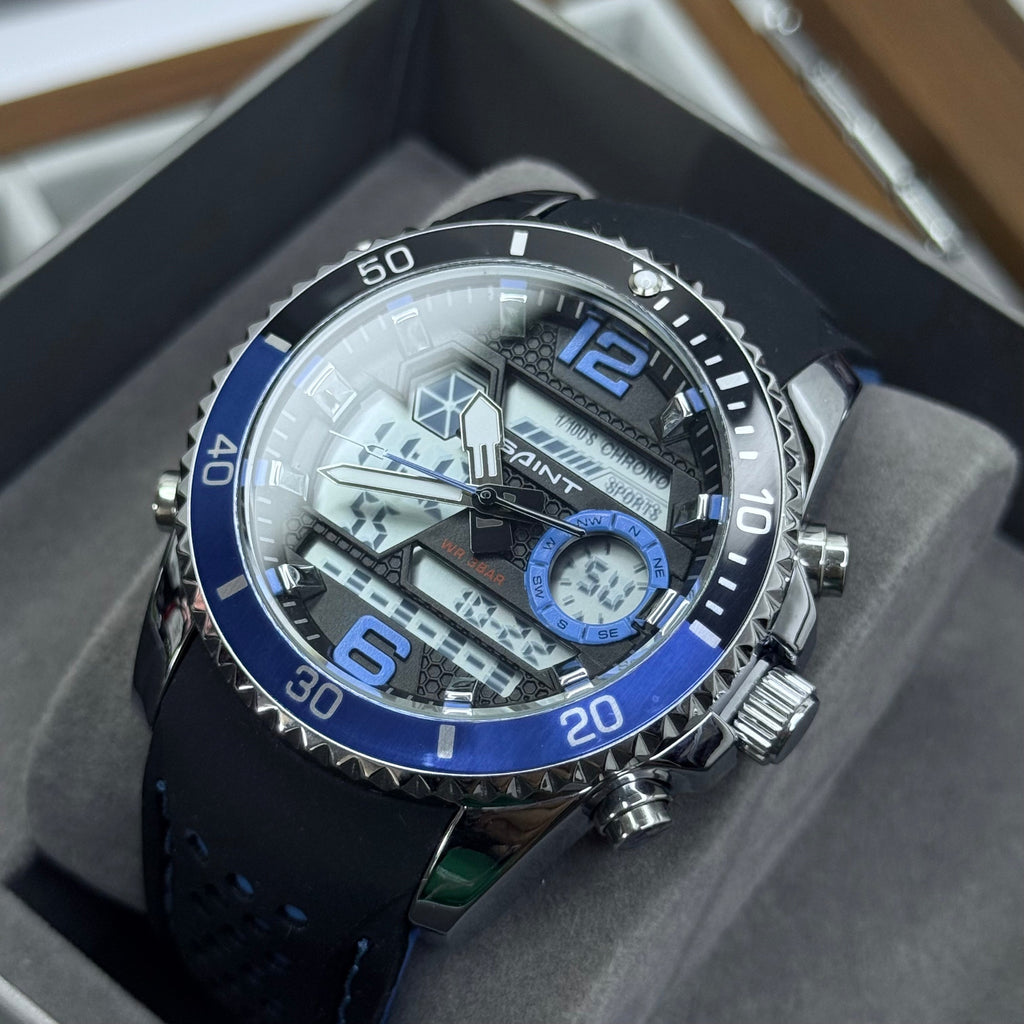 SAINT x RLX ORIGINAL DOBLE HORA PARA HOMBRE REF-6023-NPA