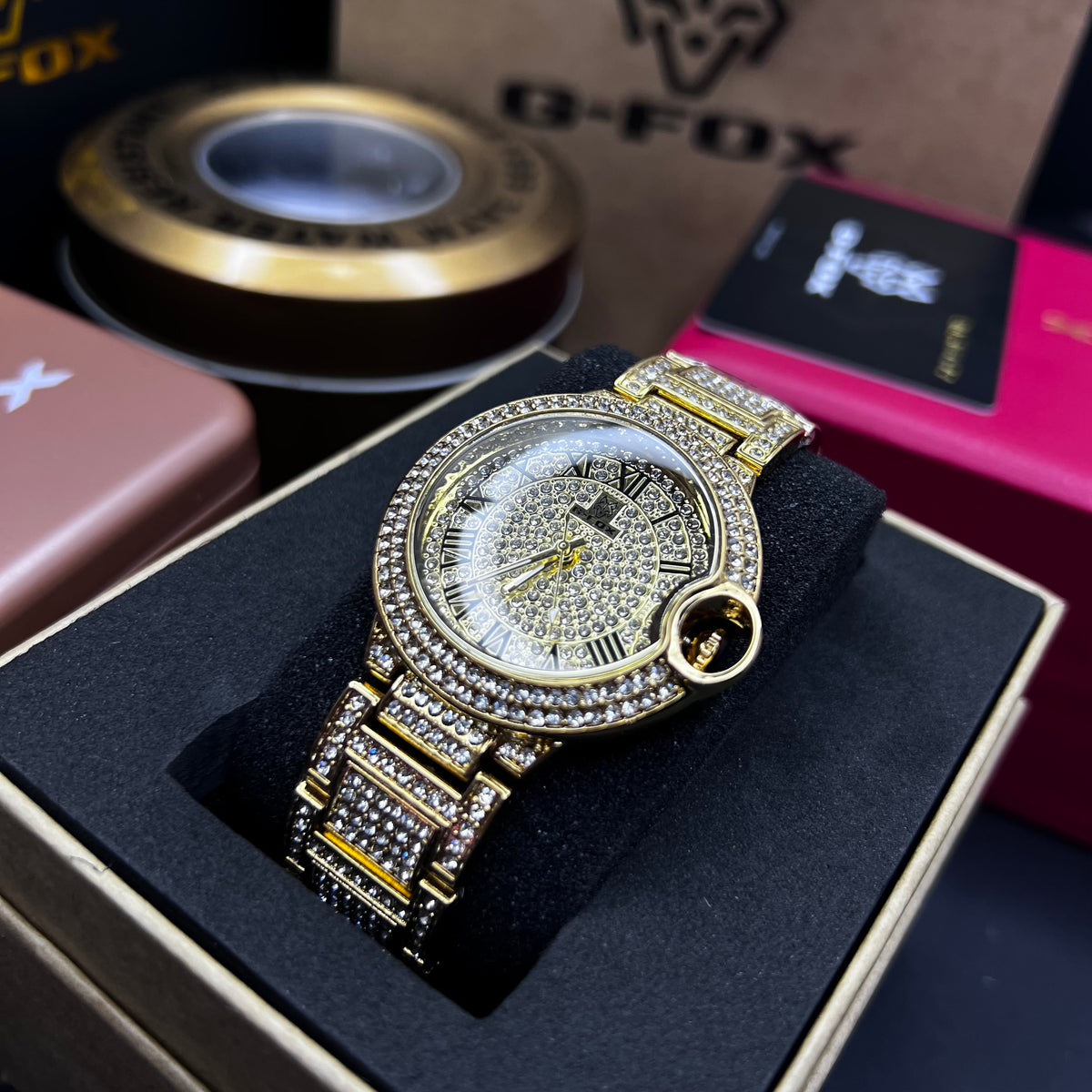 G FOX ORIGINAL x CARTIER PARA HOMBRE SUMERGIBLE  REF-TORBILLON CUBANO-1251-D