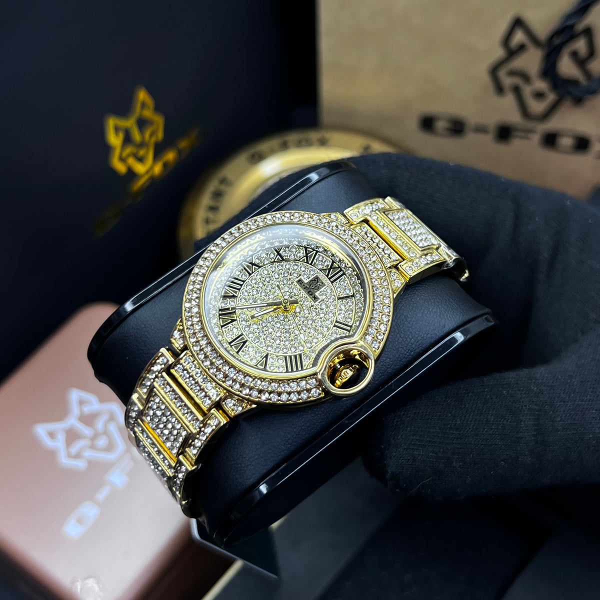 G FOX ORIGINAL x CARTIER PARA HOMBRE SUMERGIBLE  REF-TORBILLON CUBANO-1251-D