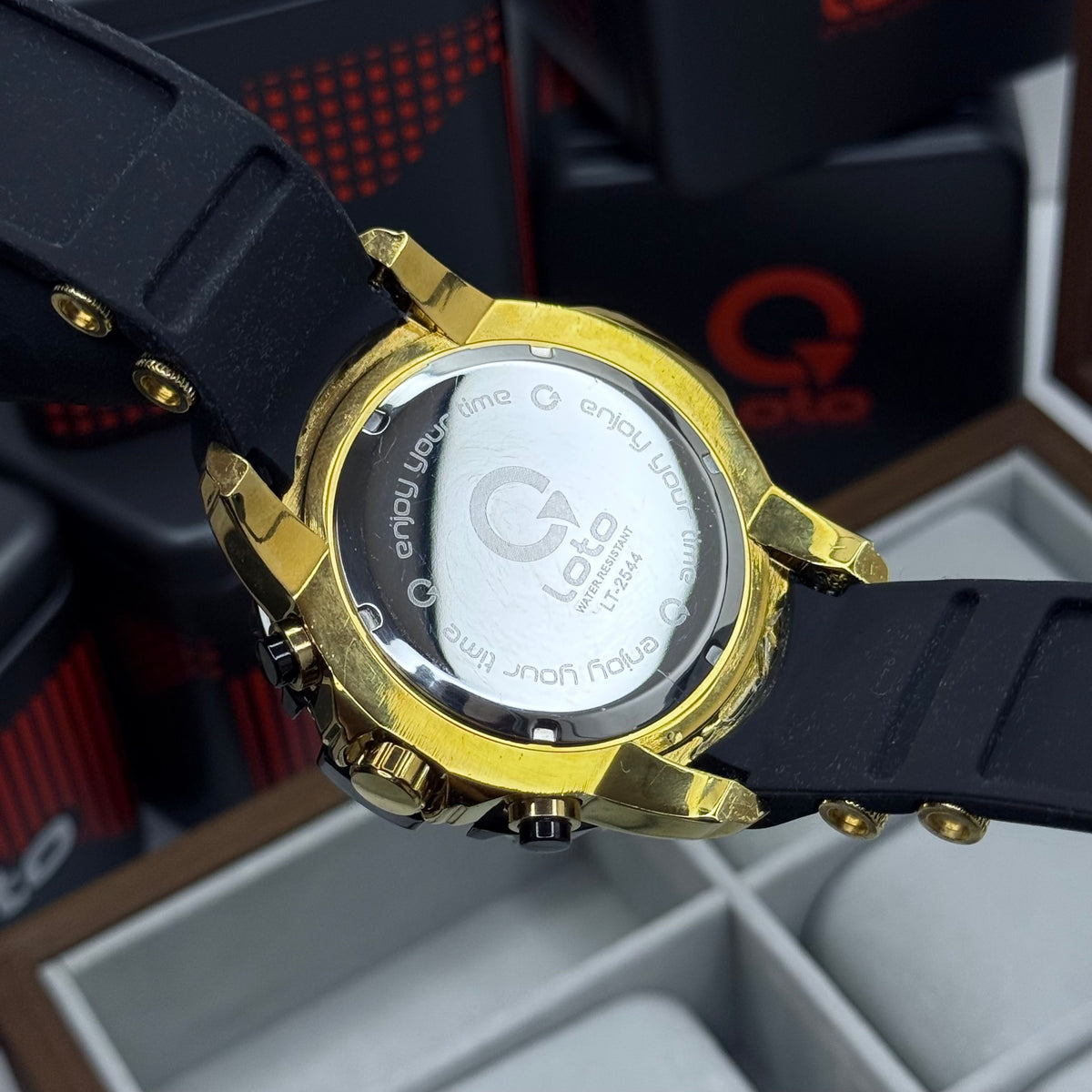 LOTO X INVICTA ORIGINAL  FUNCIONAL SUMERGIBLE PARA HOMBRE REF-2544-NDB
