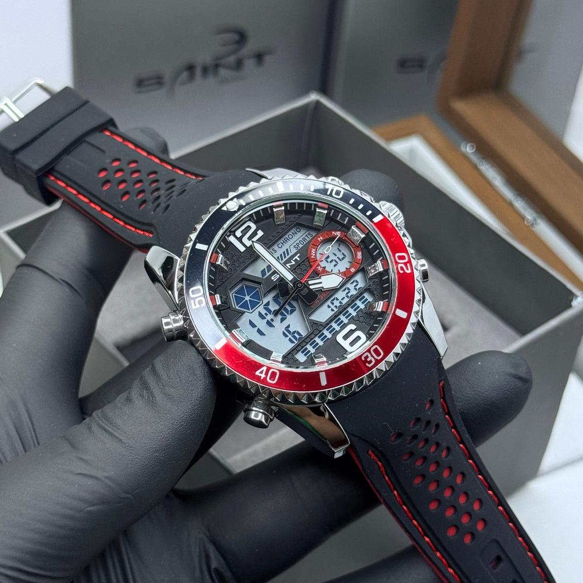 SAINT x RLX ORIGINAL DOBLE HORA PARA HOMBRE REF-6023-NPR