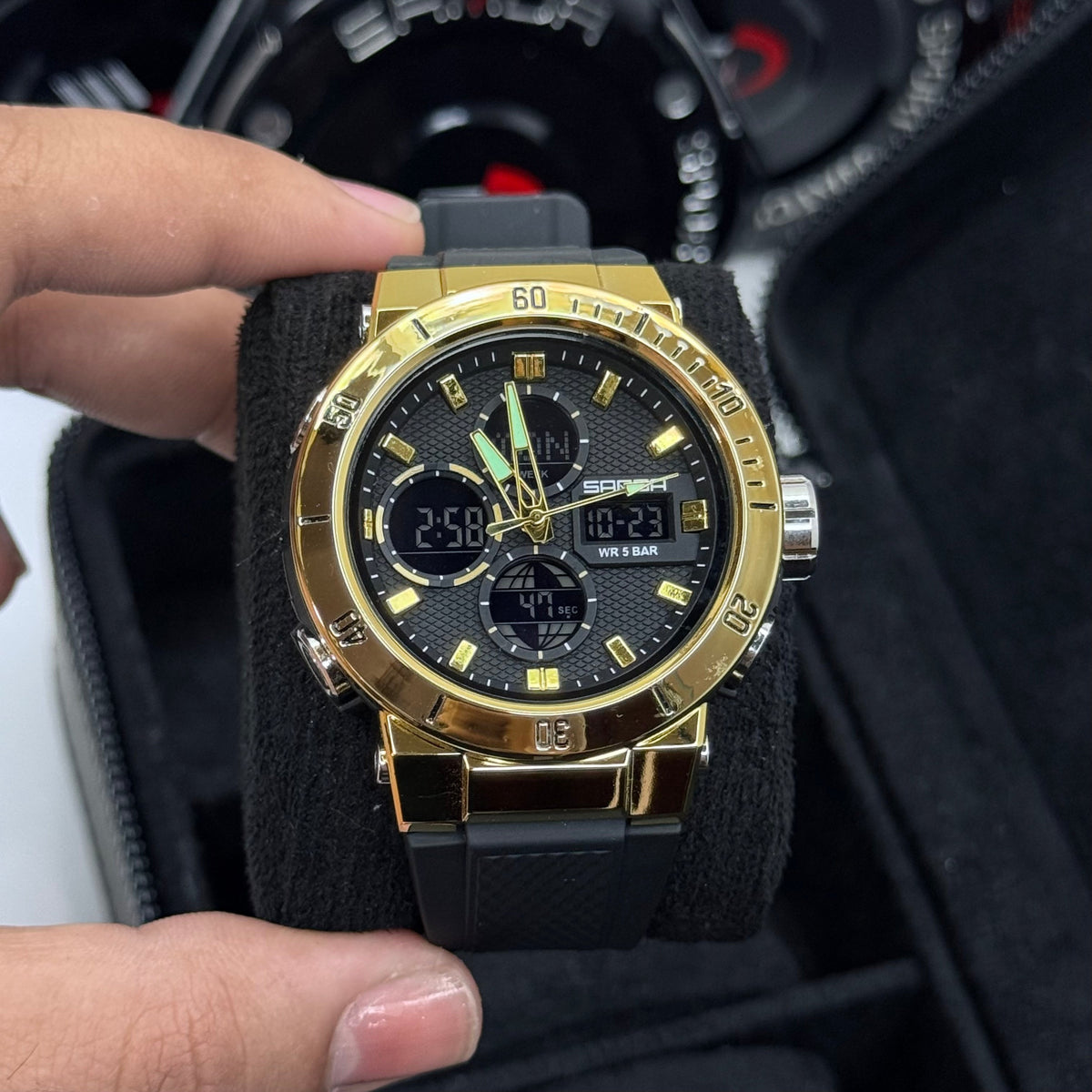 SANDA ORIGINAL DOBLE HORA PARA HOMBRE REF-6191-NDN