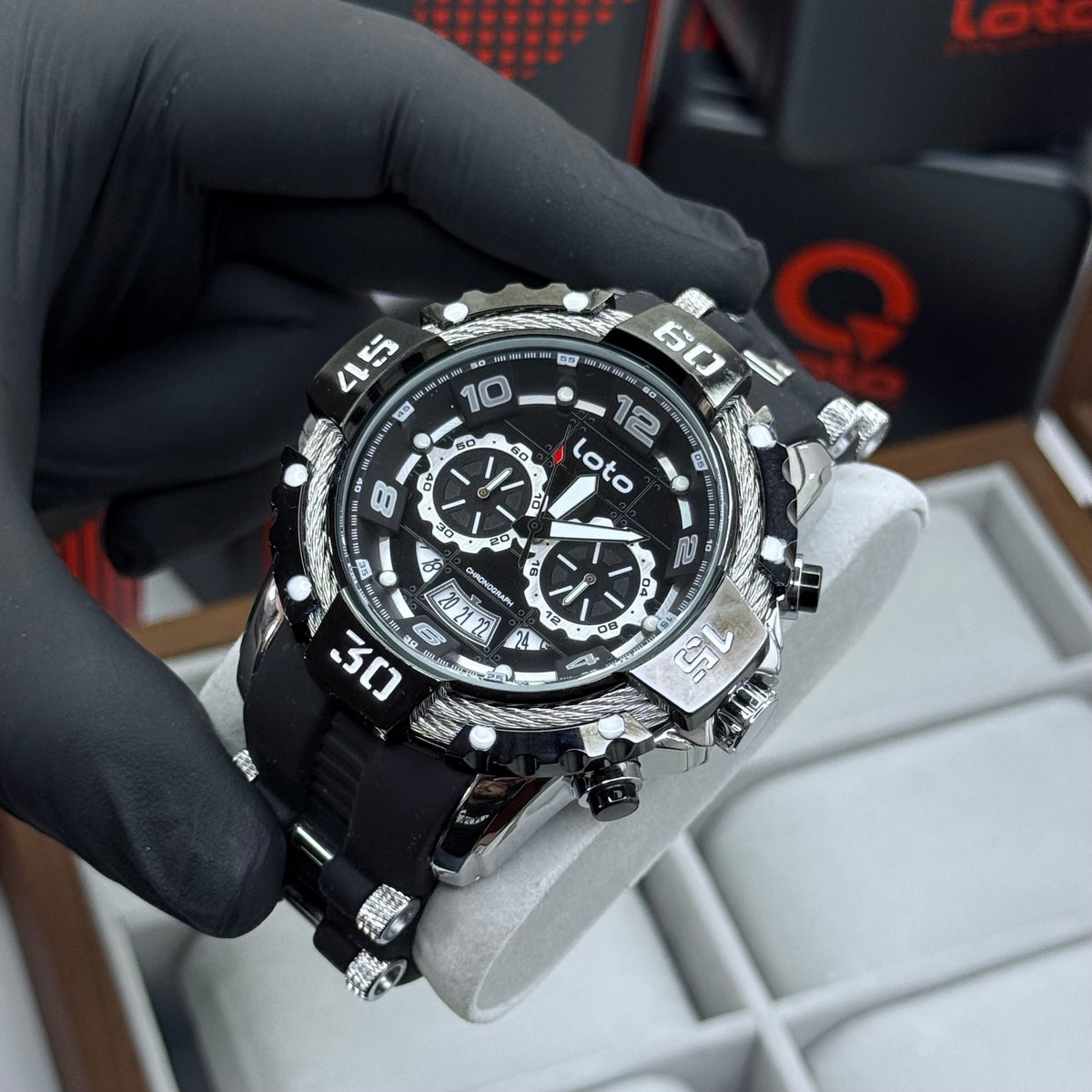 LOTO X INVICTA ORIGINAL  FUNCIONAL SUMERGIBLE PARA HOMBRE REF-2544-NP