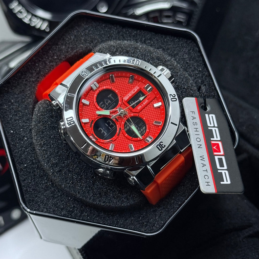 SANDA ORIGINAL DOBLE HORA PARA HOMBRE REF-6191-NPN