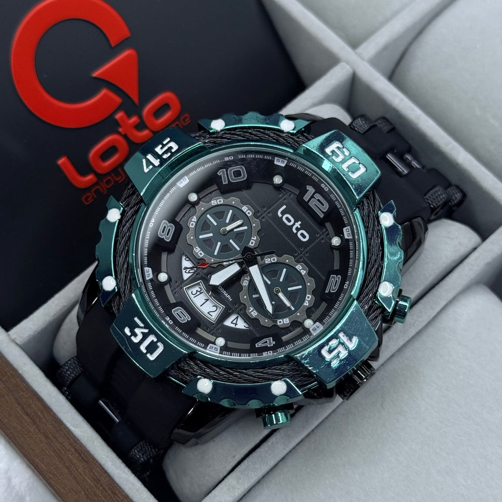 LOTO X INVICTA ORIGINAL  FUNCIONAL SUMERGIBLE PARA HOMBRE REF-2544-NA