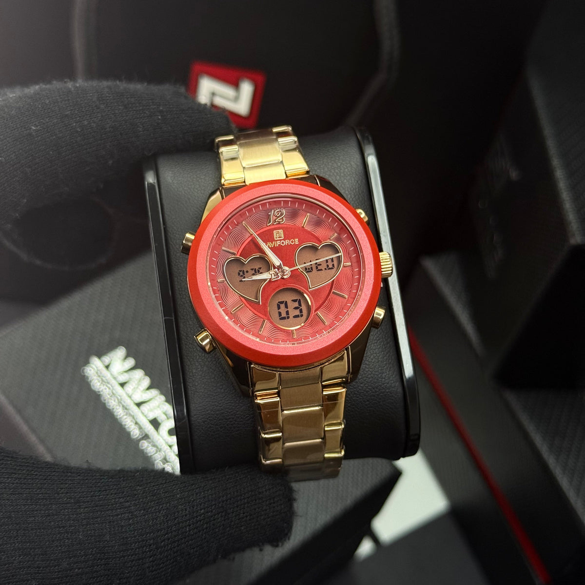 NAVIFORCE DOBLE HORA ORIGINAL PARA DAMA REF NF5045-OROR