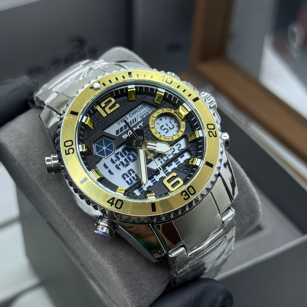 SAINT x RLX ORIGINAL DOBLE HORA PARA HOMBRE ACERO REF-6023-PD