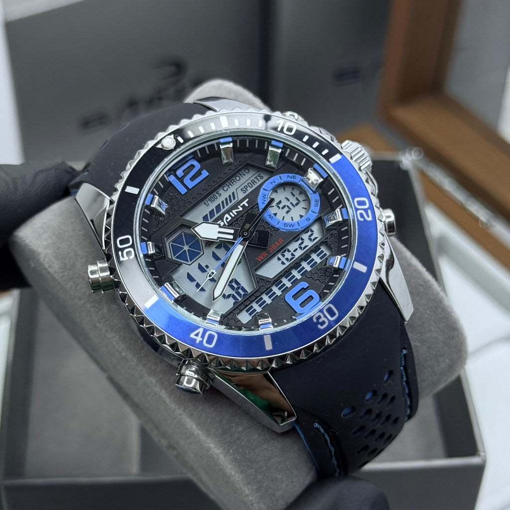 SAINT x RLX ORIGINAL DOBLE HORA PARA HOMBRE REF-6023-NPA
