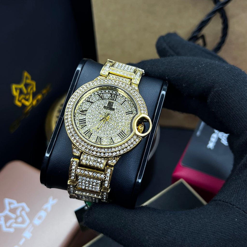 G FOX ORIGINAL x CARTIER PARA DAMA SUMERGIBLE  REF-TORBILLON CUBANO-1251-D