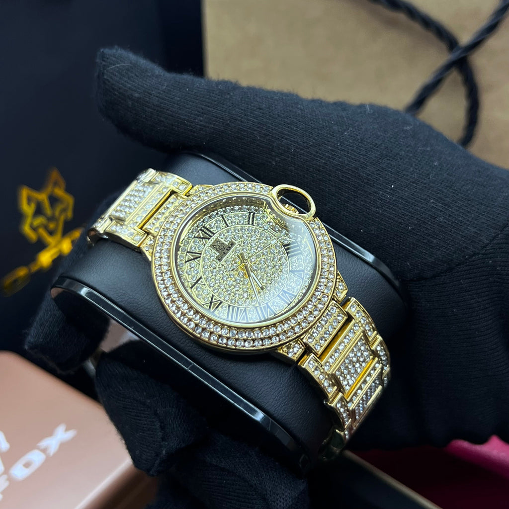 G FOX ORIGINAL x CARTIER PARA DAMA SUMERGIBLE  REF-TORBILLON CUBANO-1251-D