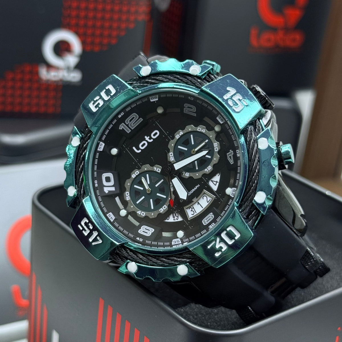 LOTO X INVICTA ORIGINAL  FUNCIONAL SUMERGIBLE PARA HOMBRE REF-2544-NA