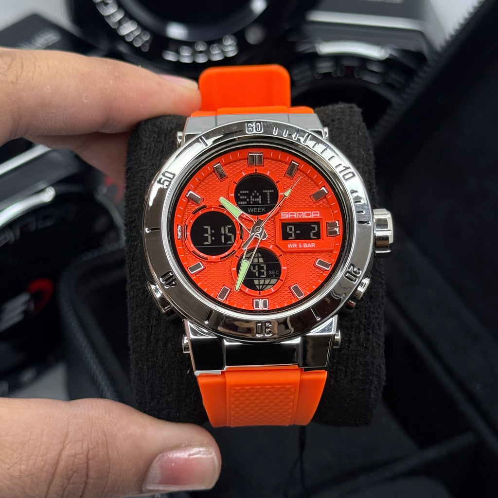 SANDA ORIGINAL DOBLE HORA PARA HOMBRE REF-6191-NPN