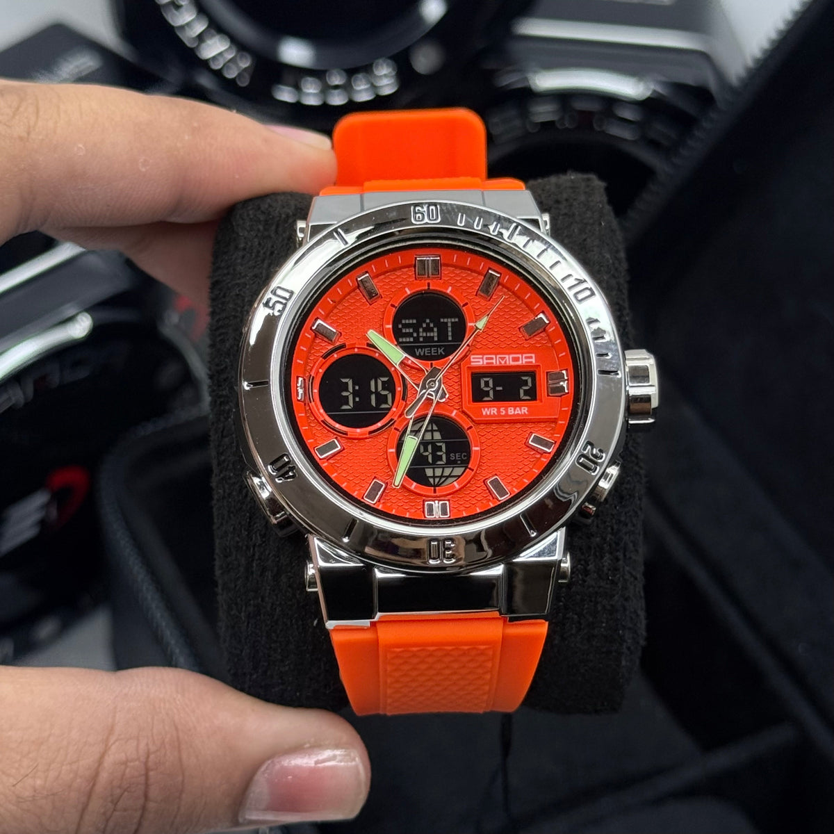 SANDA ORIGINAL DOBLE HORA PARA HOMBRE REF-6191-NPN