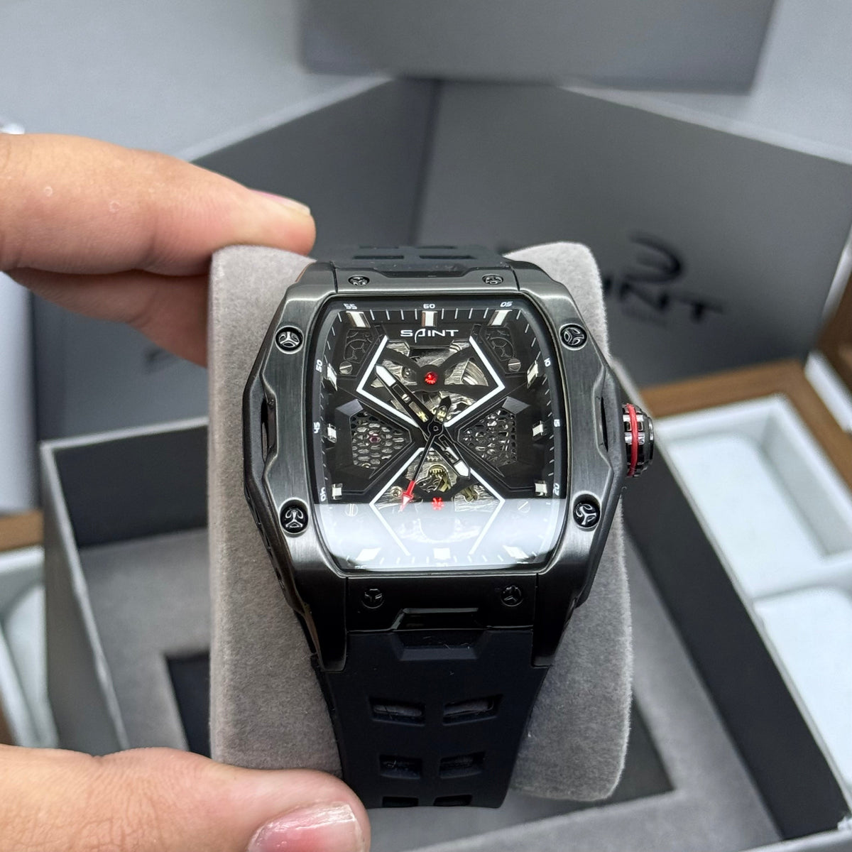 SAINT x RICHARD MILLER ORIGINAL PARA HOMBRE AUTOMATICO GOMA REF-9087-NN