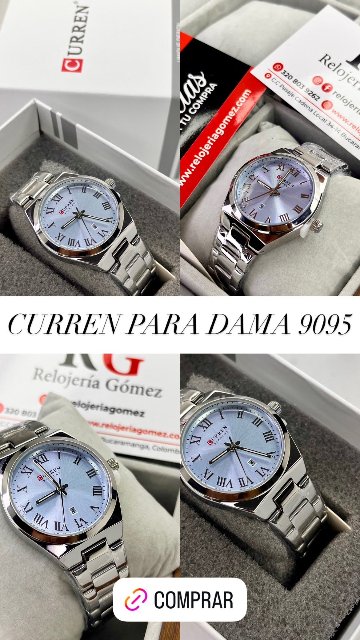 CURREN ORIGINAL PARA DAMA REF 9095-PA