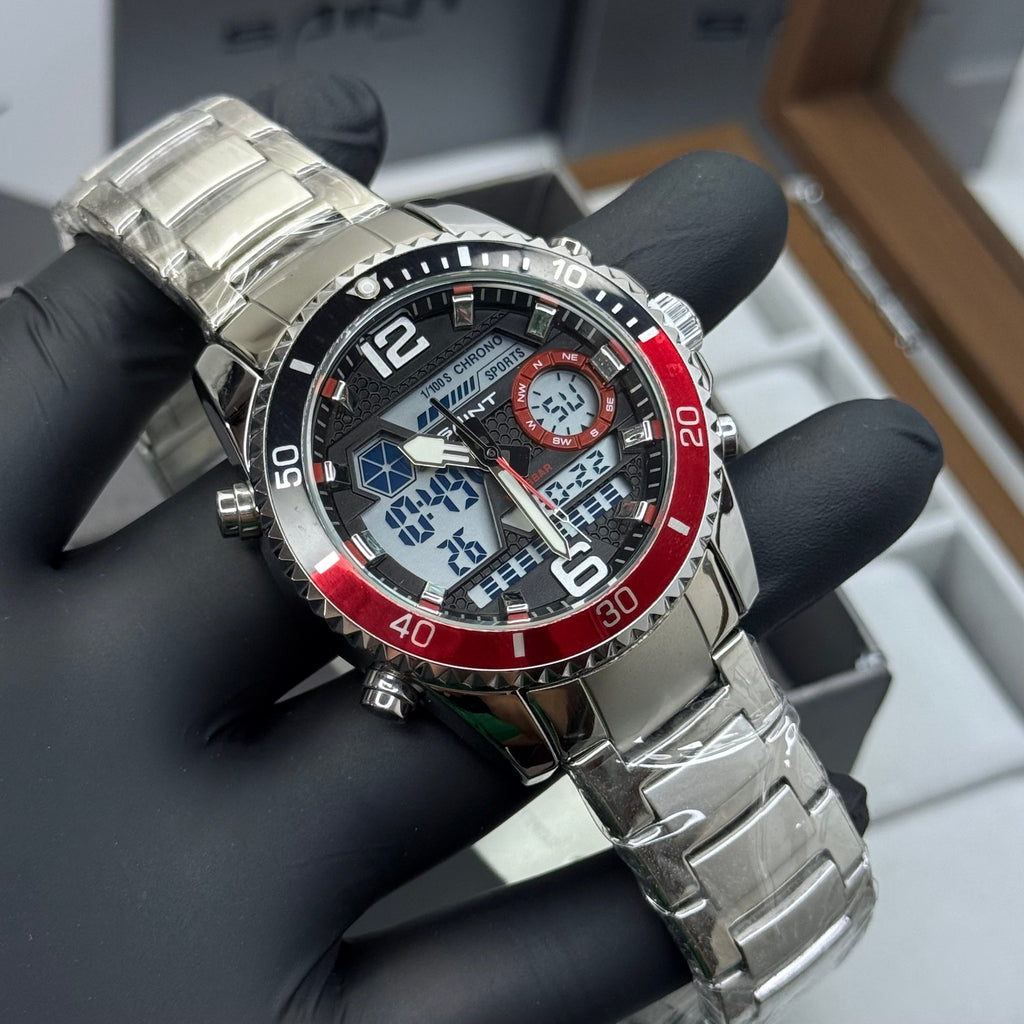 SAINT x RLX ORIGINAL DOBLE HORA PARA HOMBRE ACERO REF-6023-PRN