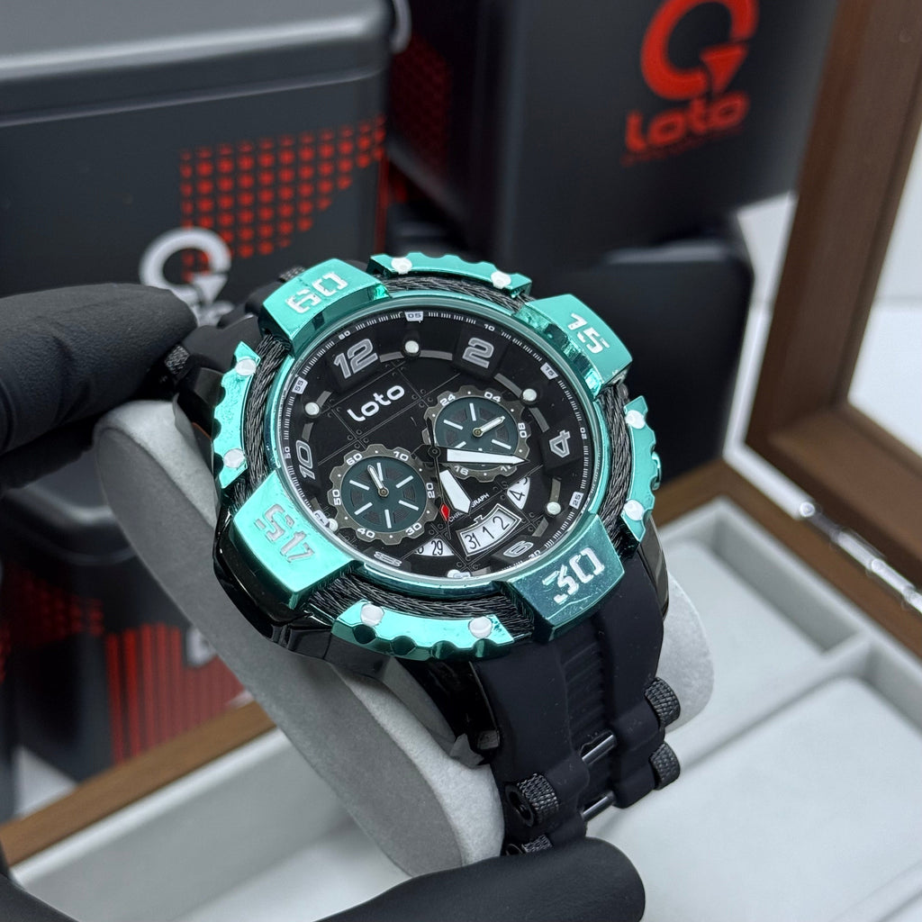 LOTO X INVICTA ORIGINAL  FUNCIONAL SUMERGIBLE PARA HOMBRE REF-2544-NA