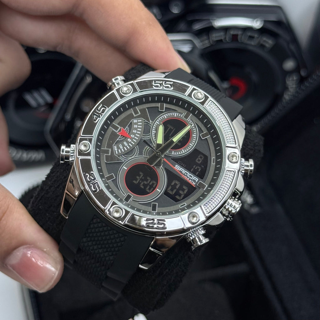 SANDA ORIGINAL DOBLE HORA PARA HOMBRE REF-5104-NPN