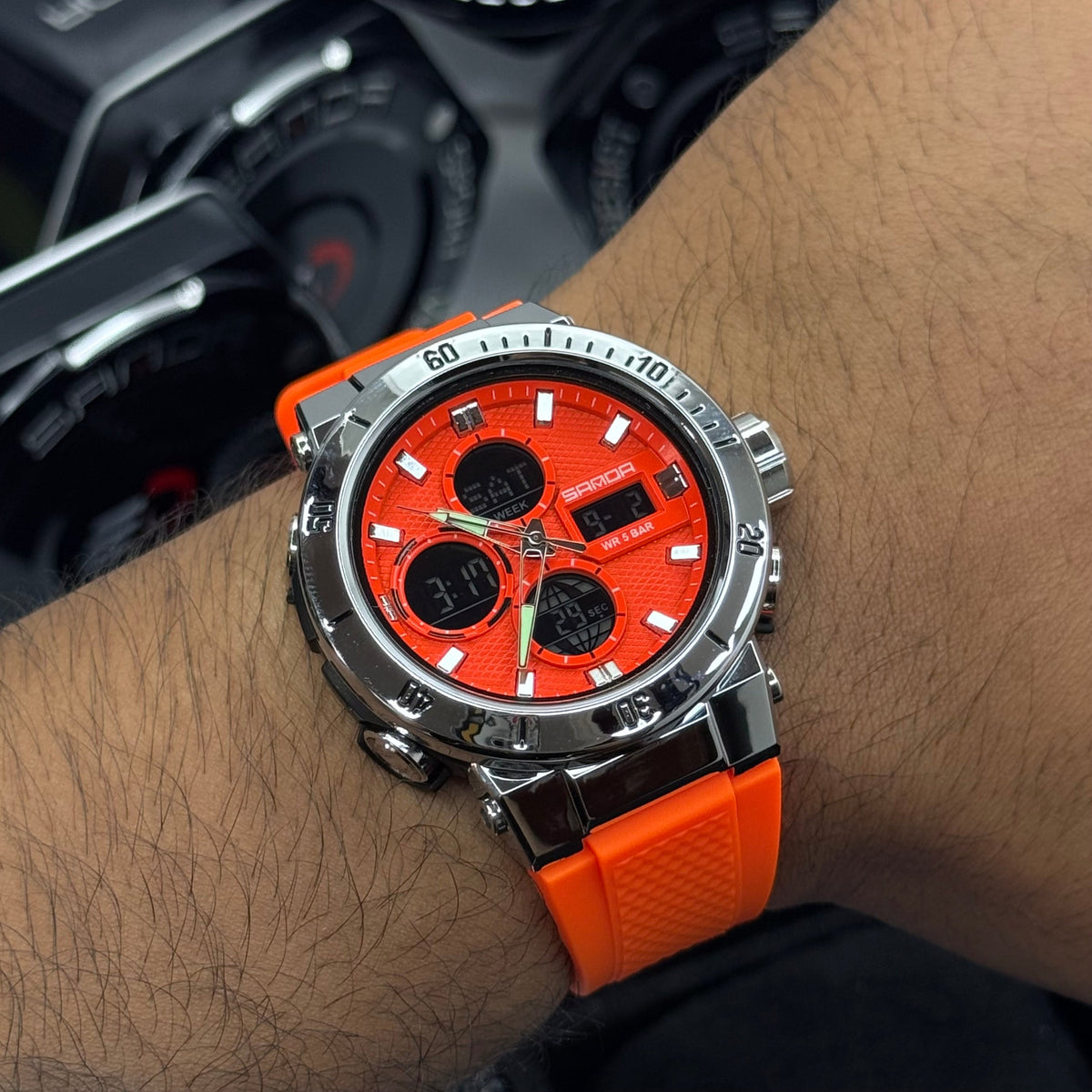 SANDA ORIGINAL DOBLE HORA PARA HOMBRE REF-6191-NPN