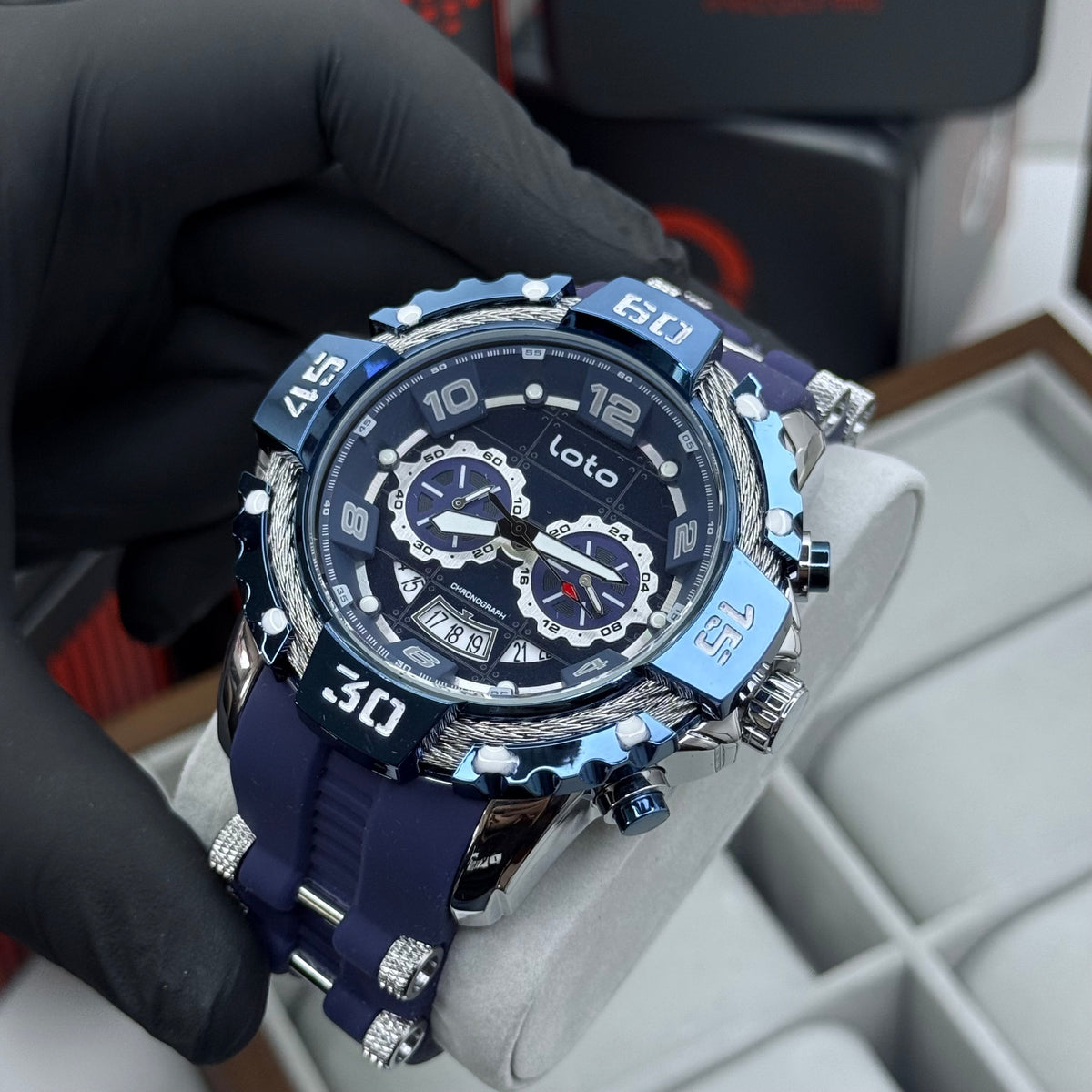 LOTO X INVICTA ORIGINAL  FUNCIONAL SUMERGIBLE PARA HOMBRE REF-2544-AP
