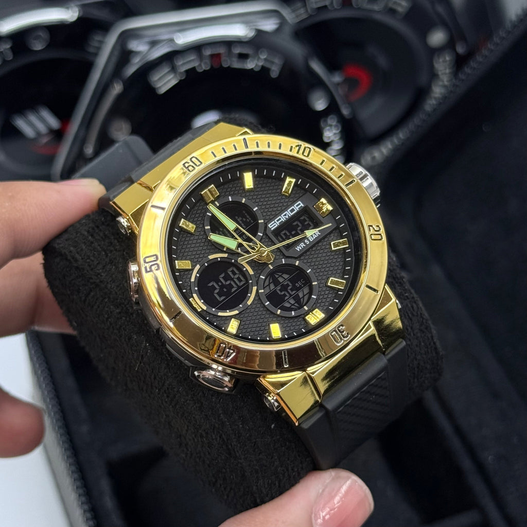 SANDA ORIGINAL DOBLE HORA PARA HOMBRE REF-6191-NDN