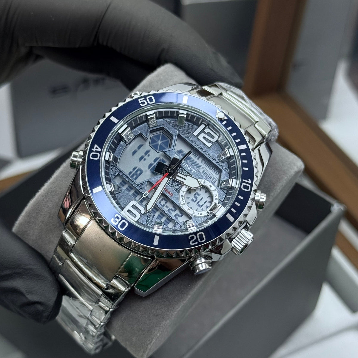 SAINT x RLX ORIGINAL DOBLE HORA PARA HOMBRE ACERO REF-6023-PA