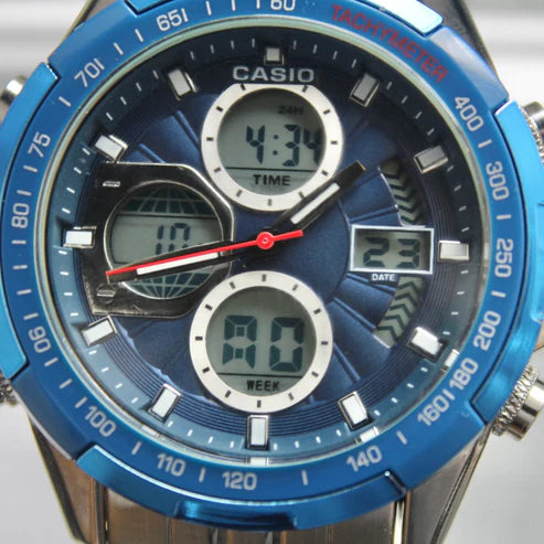 CASIO DOBLE HORA SUMERGUBLE PARA HOMBRE REF 9197-PA