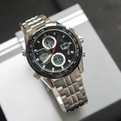 CASIO DOBLE HORA SUMERGUBLE PARA HOMBRE REF 9197-PN