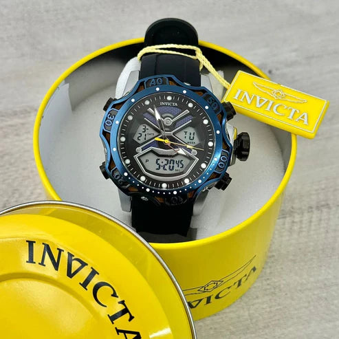 INVICTA DOBLE HORA SUMERGIBLE PARA HOMBRE REF-1837-NPA